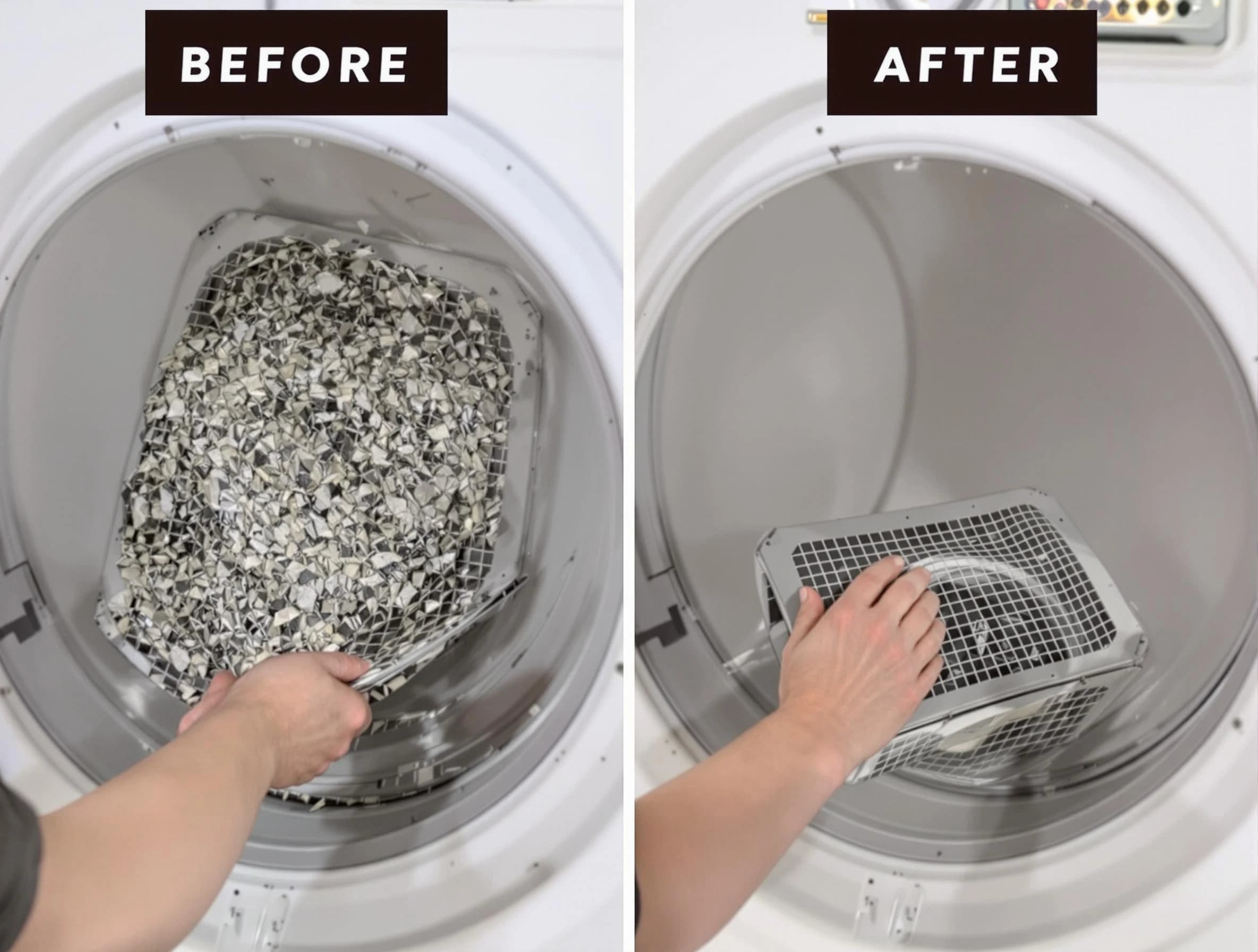 Professional lint trap cleaning by Centerville Dryer Vent Cleaning in Centerville