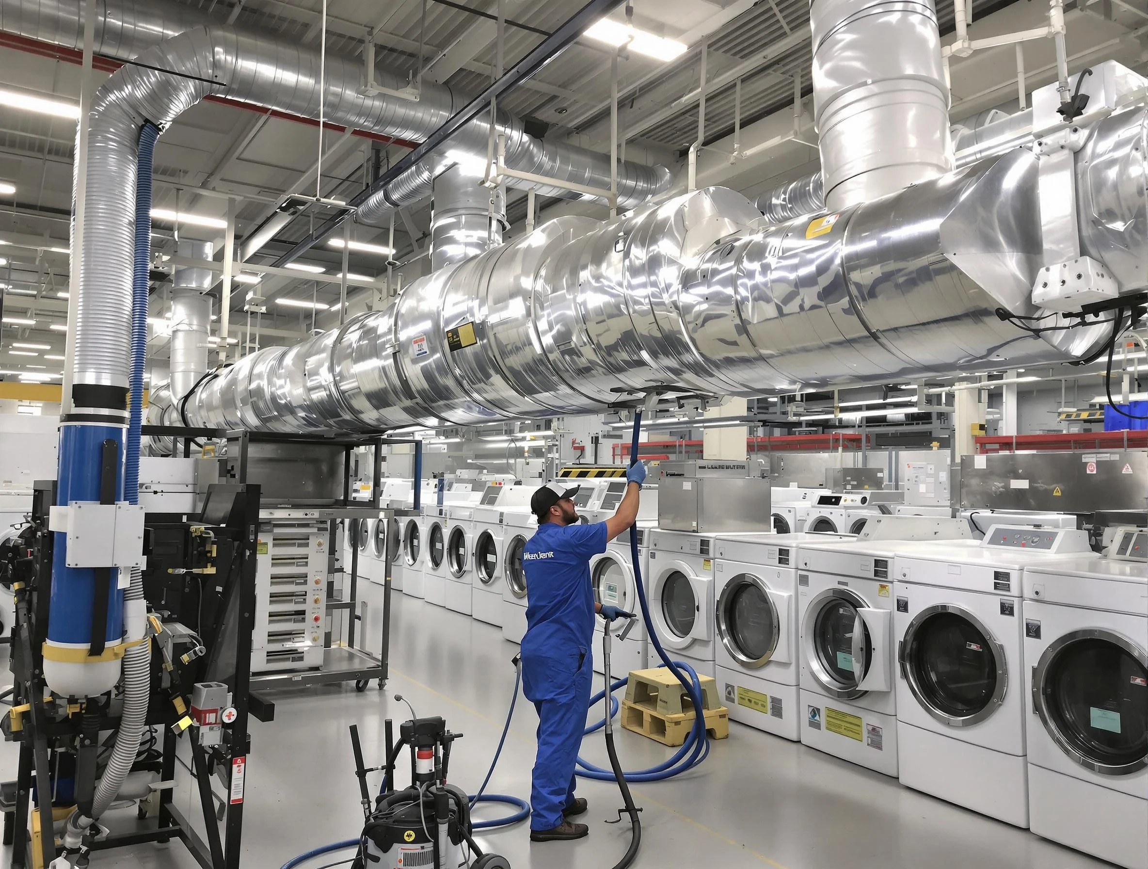 Centerville Dryer Vent Cleaning team performing heavy-duty industrial dryer vent cleaning in Centerville